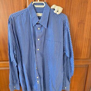 VanHeusen blue pin shirt long sleeve button u